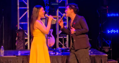 Lani Misalucha and Mark Mabasa perform a duet together on stage at Love Notes in the Desert, Casino Arizona Talking Stick Resort, February 14, 2026.